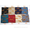 2015 newest fox print lady voile scarf animal large long shawl scarf